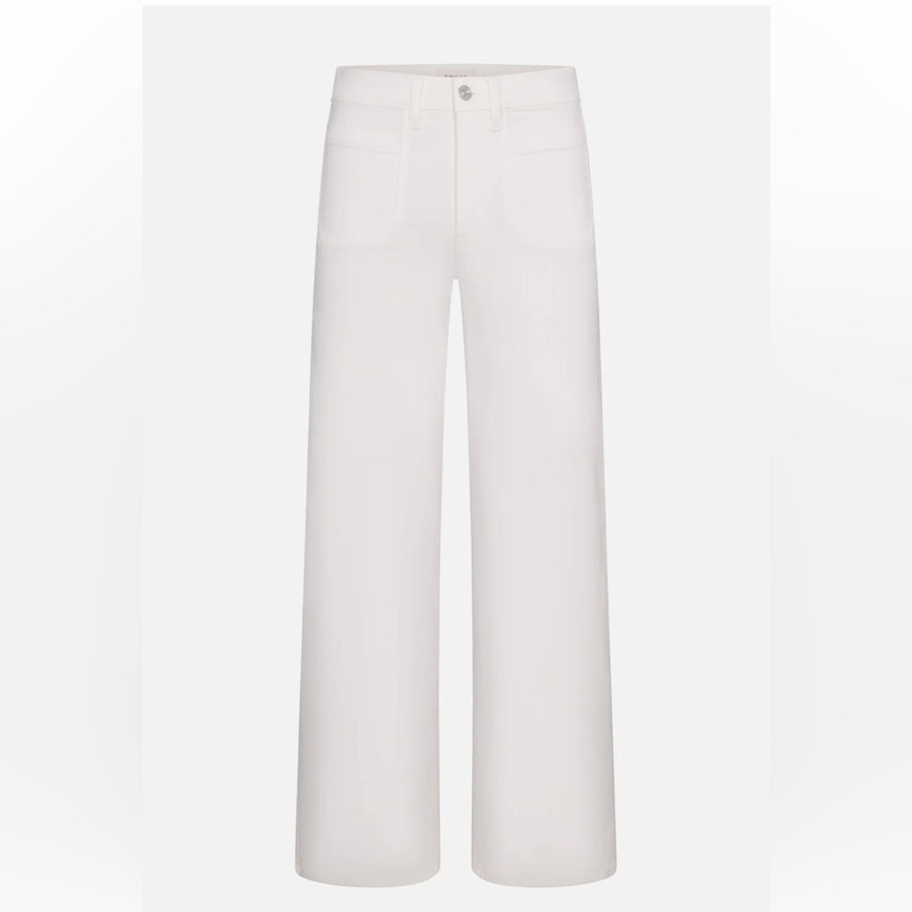 FRAME Le Slim Palazzo High Rise
Wide Leg Wide Leg White Women's Jeans Sz 25 $288 - Picture 6 of 16